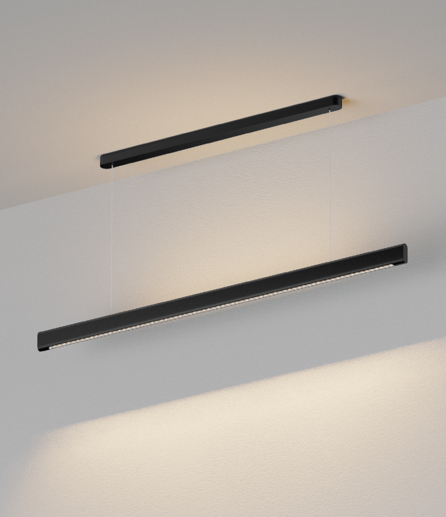 Pendelleuchte SLIM - DB207-1600-40W-IP20-4800lm schwarz