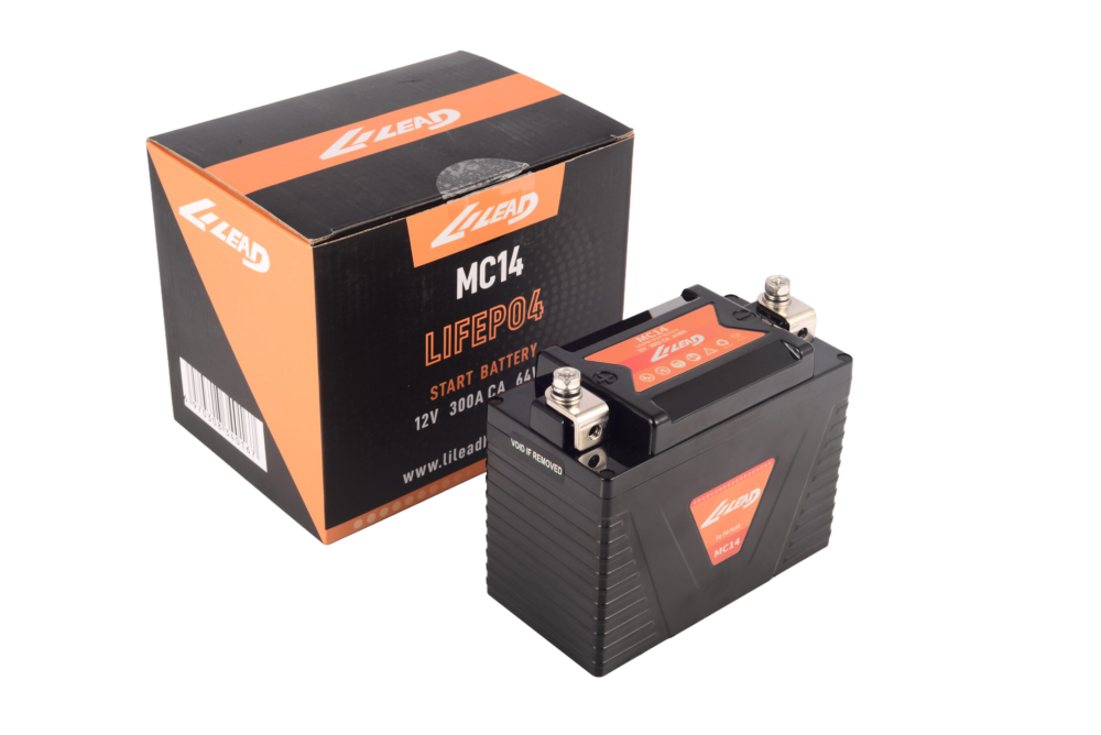 MC14 LIFEPO4 Motorradatterie 12V - 5Ah - 300CCA mit Tiefentladeschutz