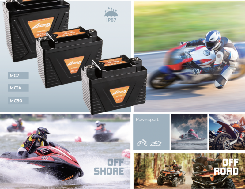 Power Motorrad- und Wassersportbatterie