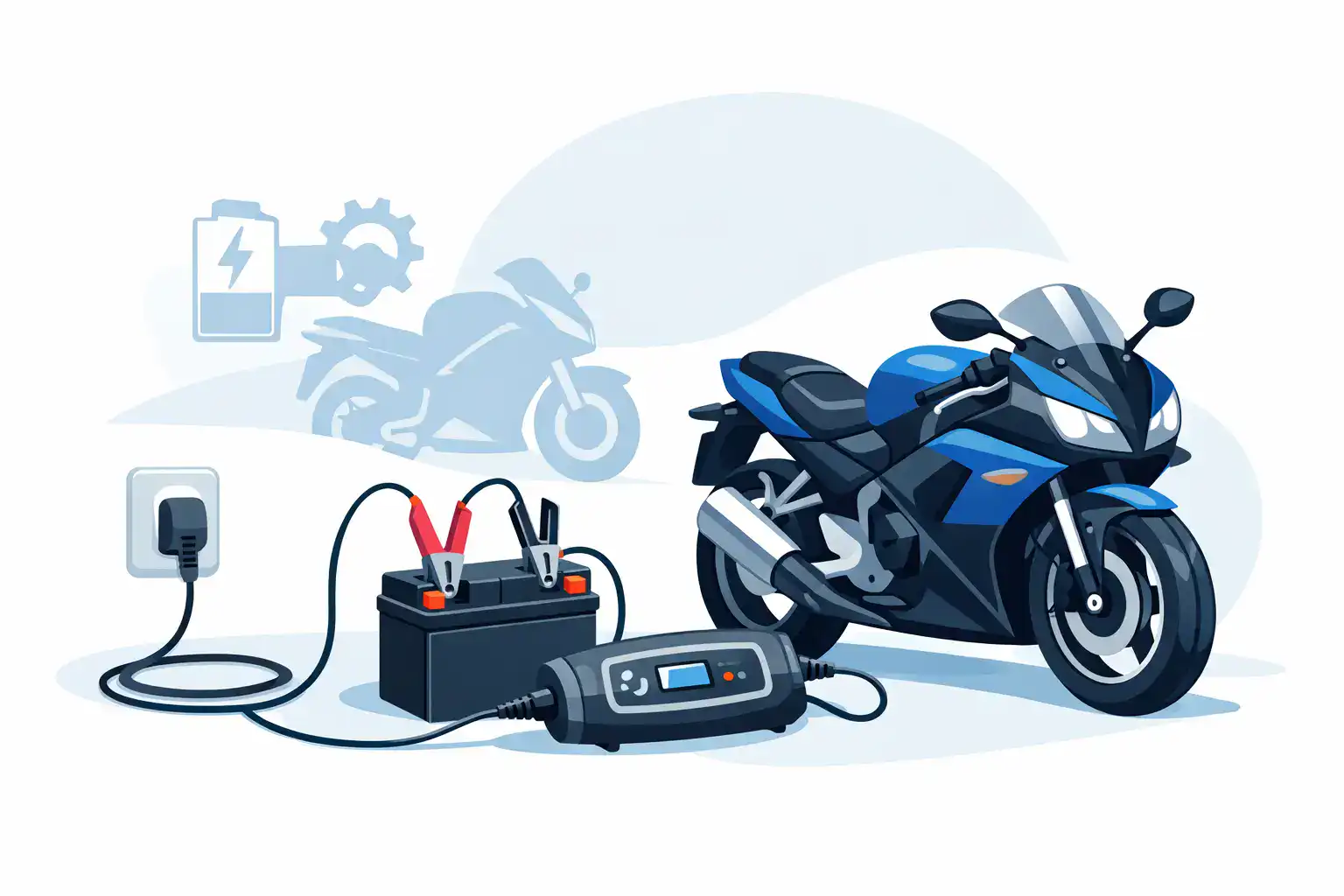 Batterieladegerät für Motorradbatterie wählen