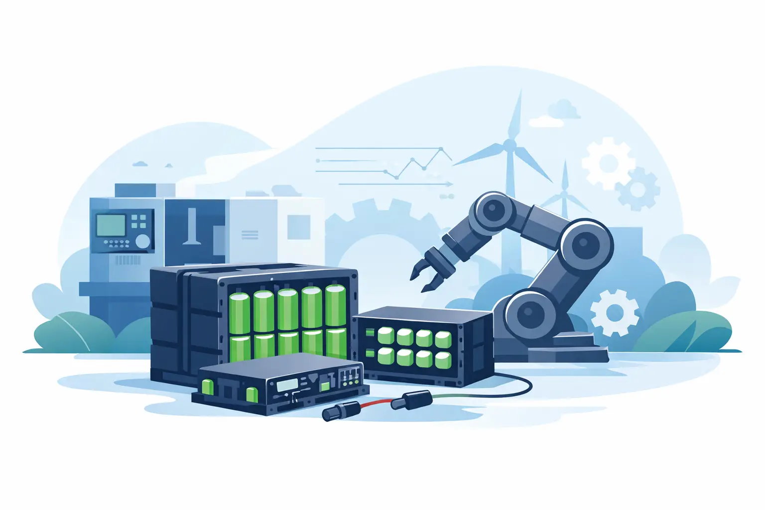 Batteriepack für Maschinenbau auslegen