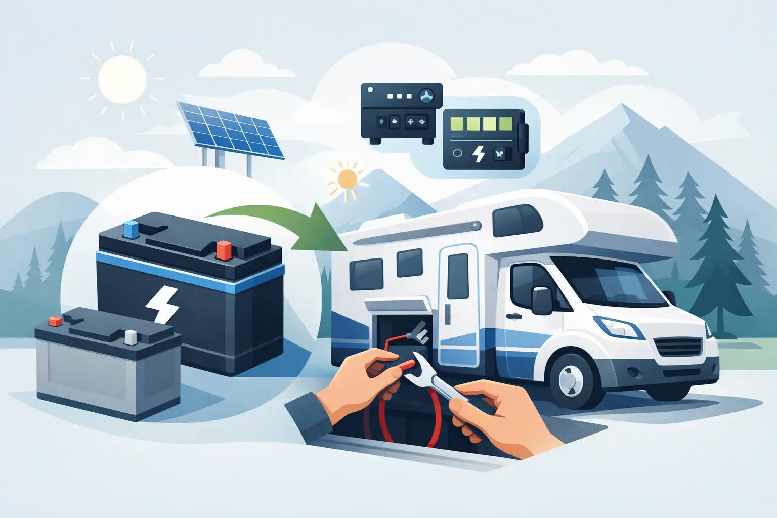Lithium Batterie im Wohnmobil nachrüsten