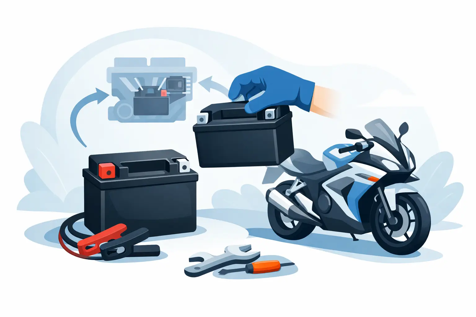 Wann die Starterbatterie am Motorrad wechseln?