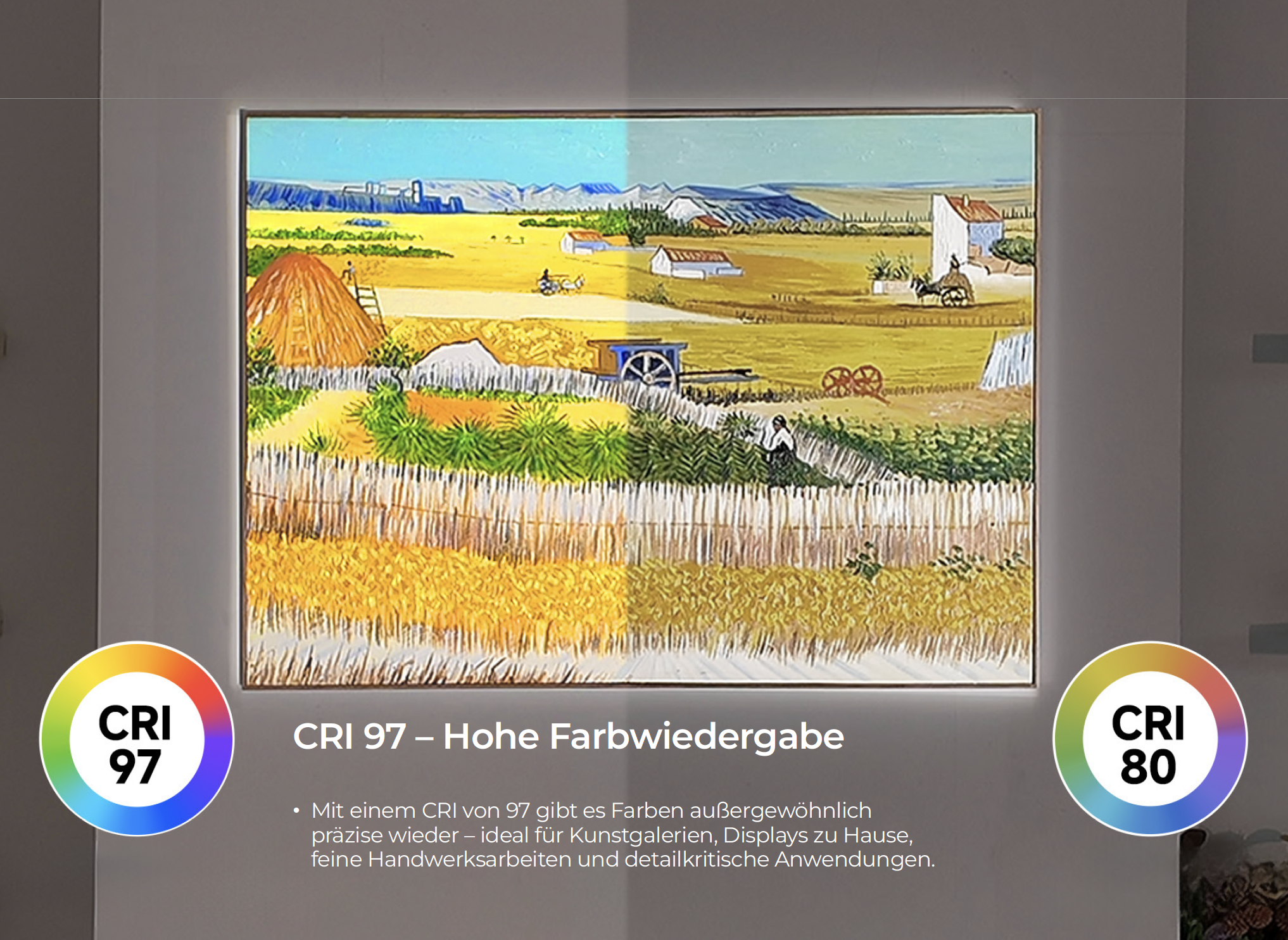 Projektions Stehleuchte SMART - 9.5W - CRI 97, per Smartphone, Remotecontrol oder Sprache steuerbar – Bild 6