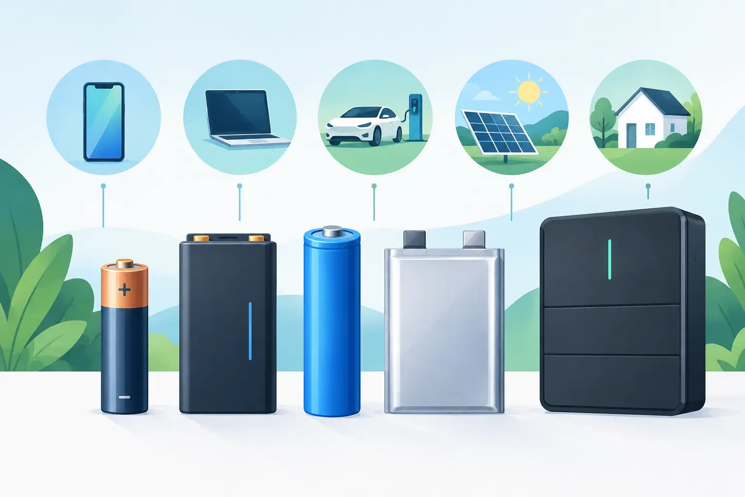Batterietechnologien Vergleich für jede Anwendung