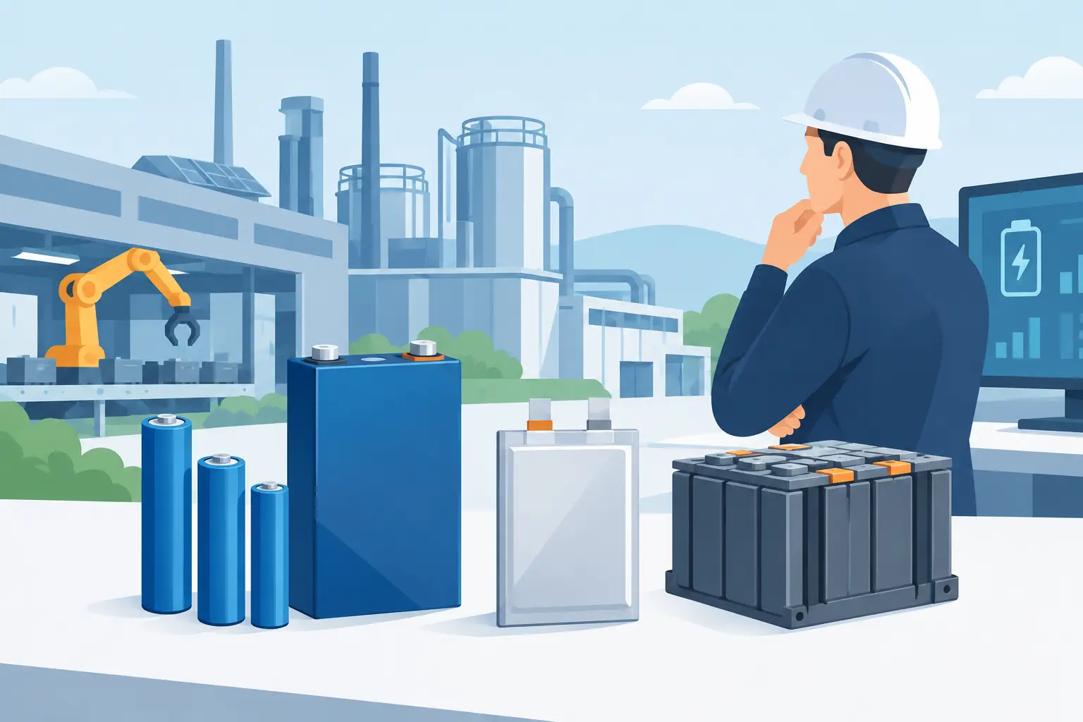 Welche Akkuzellen für Industrieanlagen passen?